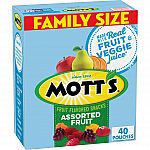 40-Ct Mott's Fruit Flavored Snacks, 0.8oz Pouches $5.79