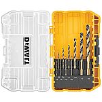 DEWALT Black and Gold Drill Bit Set (10-Piece) $5.97 + Free Shipping