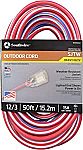50-ft 12 / 3-Prong Outdoor Sjtw Heavy Duty Lighted Extension Cord $26 (YMMV)
