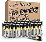 32-Ct Energizer AA Batteries Long-Lasting Alkaline Batteries $12.60