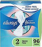 96-Ct Always Infinity Feminine Pads Size 2 $11.46