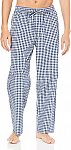 Amazon Essentials Men's Straight-Fit Woven Pajama Pant $7.40