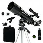 Celestron Travel Scope 60 Portable Telescope with Backpack and Tripod $38