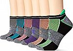 6-Pairs Champion Women's No Show Performance Socks $6.65