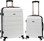 Rockland Melbourne Hardside Expandable Spinner Wheel Luggage 2-Piece Set (20/28) $70