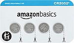 4-Pack Amazon Basics CR2032 3V Battery $3.60