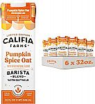 6-Pk Califia Farms 32 Oz Pumpkin Spice Oat Barista Blend Oat Milk $15