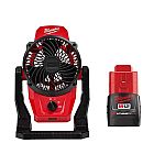 Milwaukee M12 Cordless Jobsite Fan with M12 2.0 Ah Compact Battery $69 and more