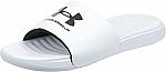 Under Armour Men's Ansa Fix Slide Sandal (White) $12.72