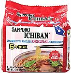 5-Pk Sapporo Ichiban Instant Bag Ramen Noodles $3.79
