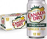 36 pack 12 oz Canada Dry Zero Sugar Ginger Ale Soda $6.72
