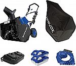 Snow Joe 24V-X2-SB18-TV1 24-Volt iON+ Snow Blower Bundle $185 and more