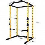 Elegainz Power Cage 1000lb Capacity with J Hooks and Safety Spotter Bars $169.99