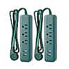 Home Depot - 3 ft. 3-Outlet 2-USB Surge Protector (2-Pack) $5
