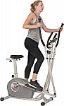 Sunny Health Fitness Essential Magnetic Upright Seated Elliptical $109 and more