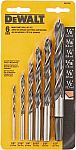6-Piece DeWALT Brad Point Drill Bit Set $6.99