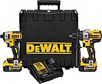 DEWALT 20V MAX Hammer Drill and Impact Driver + Two 5Ah Batteries $273