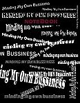 Graphic Minding My Own Bussiness Composition Notebook 125 pages 8.5x11 $0.47 and more