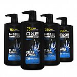 4-Pk AXE Wash & Care Phoenix 2-in-1 Shampoo & Conditioner, 28 oz $7