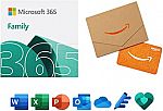 Microsoft 365 Family 12-Month + $50 Amazon Gift Card $99.99 (Today)