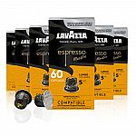 60-Ct Lavazza Espresso Lungo Light Roast Nespresso Compatible Coffee Capsules $14.25