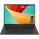 LG gram 17" WQXGA Laptop (i7-1360P, RTX 3050, 32GB, 2TB SSD) $1599 and more