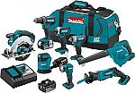 8-Piece 18-Volt Makita LXT Lithium-Ion Cordless Combo Kit (3.0Ah) $399