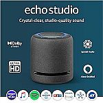 Amazon Echo Studio Smart Speaker with Dolby Atmos $134.69