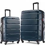 Samsonite Omni Hardside Expandable Luggage with Spinner Wheels, Teal, 2PC (24/28) $159