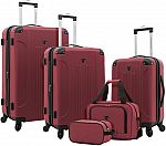 5-Pc Travelers Club Chicago Hardside Expandable Spinner Luggage Set $116.40