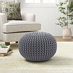 Sand & Stable Aubrielle 20" Wide Round Pouf Ottoman $63 and more