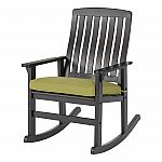 Better Homes & Gardens Delahey Outdoor Wood Rocking Chair $48 and more