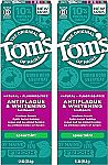2-pack 5.5oz Tom's of Maine Antiplaque & Whitening Toothpaste Spearmint $5.27
