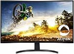 AOPEN 32HC5QR Sbiipx 31.5” FHD 1500R Curved Gaming Monitor $149.99