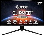 MSI G271CP, 27" FHD Curved 165Hz FreeSync Gaming Monitor $124.99