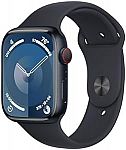 Apple Watch Series 9 GPS + Cellular 45mm Smartwatch Midnight $479