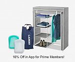Whitmor Compact Clothes Closet, 16" L x 34" W x 42"H $18.99 and more