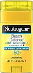 Neutrogena Beach Defense SPF 50+ Sunscreen Stick $5.75