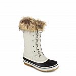 Portland Boot Company Women's Cairo 12" Faux Fur Trim Snow Boot $22.49