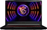 MSI THIN GF63 15.6" 144Hz FHD Gaming Laptop (i5-12450H 8GB 1TB SSD RTX 2050) $479.99