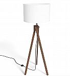 57.5" Union & Scale Essentials Wood Floor Lamp with Drum Shade $52