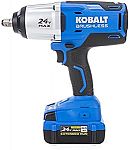 Kobalt 24V Impact Wrench (Battery Included) $149