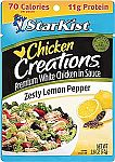 12-Pack StarKist Chicken Creations Pouch (Zesty Lemon Pepper) $7