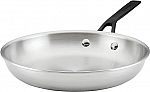 KitchenAid 5-Ply Clad Polished Stainless Steel Frying Pan/Skillet, 10 Inch $28