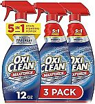 3-Pack OxiClean Max Force Laundry Stain Remover Spray, 12 fl oz $8