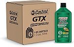 6-pack 1-Quart Castrol EDGE High Mileage 10W-30 Advanced Full Synthetic Motor Oil $16.48