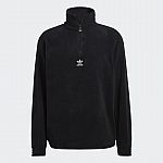 adidas Men's Adicolor Classics Teddy Fleece Half-Zip Jacket $19.60