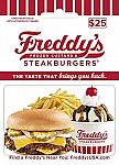 $25 Freddy’s Frozen Custard & Steakburgers Gift Card $18.15