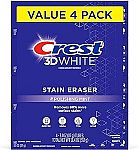 4-pack Crest 3D White Stain Eraser Teeth Whitening Toothpaste $6