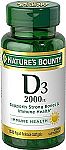 2 x 150 Count Nature's Bounty Vitamin D3 Softgels $5.76
